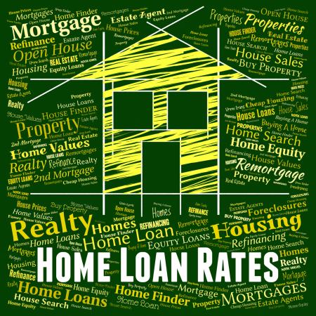 Home Loan Rates Shows Housing Credit And Interest