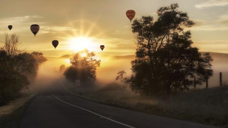 Hot Air Balloons on the Sky during Sunset Time