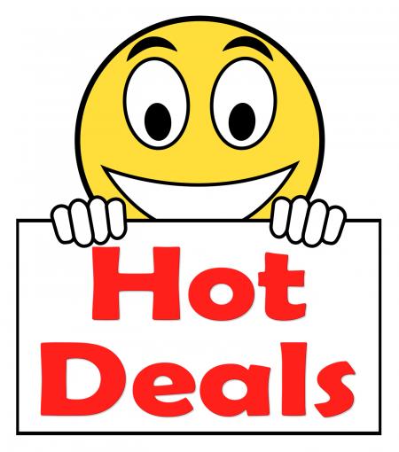 Hot Deal On Sign Shows Bargains Sale And Save