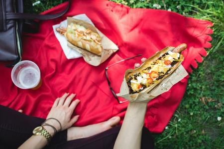 Hot Dog on Picnic