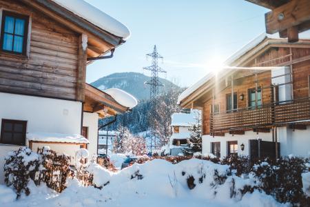 Houses in City during Winter