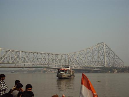 Howrah bridge from Ganga