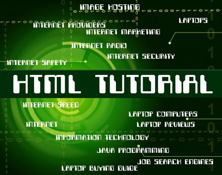 Html Tutorial Represents Hypertext Markup Language And Code