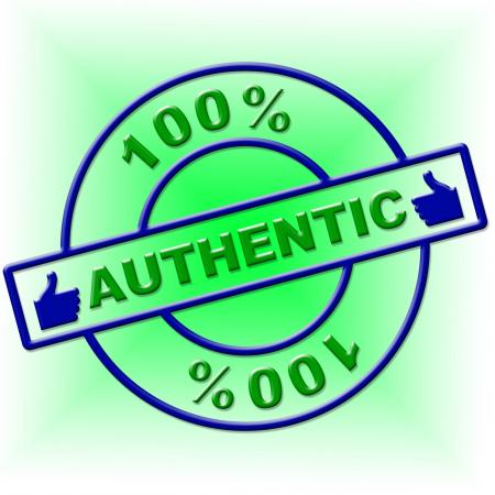 Hundred Percent Authentic Indicates Genuine Article And Absolute