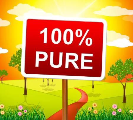 Hundred Percent Pure Shows Sign Unstained And Absolute