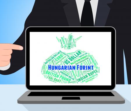 Hungarian Forint Shows Foreign Exchange And Currencies