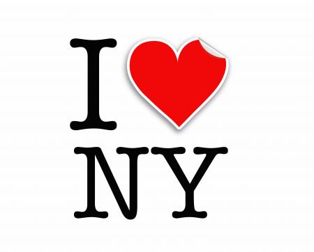 I love NY letters design