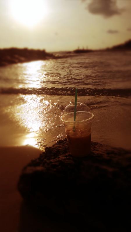 Ice Coffee on the Beach