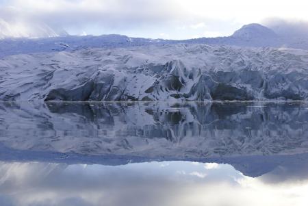 Ice Island Near Body of Water