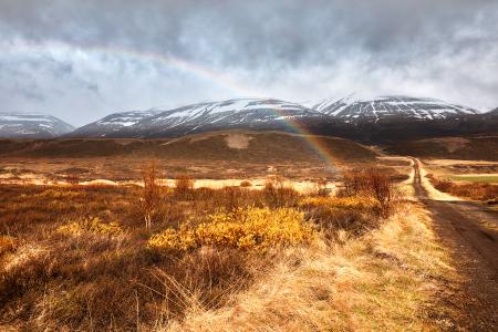 Iceland Mountain Rainbow