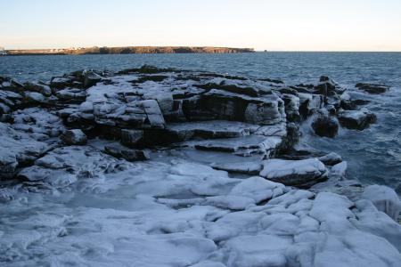 Icy cliff