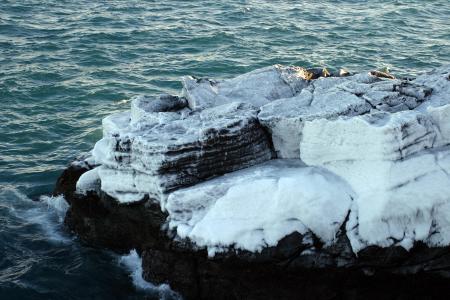 Icy cliff