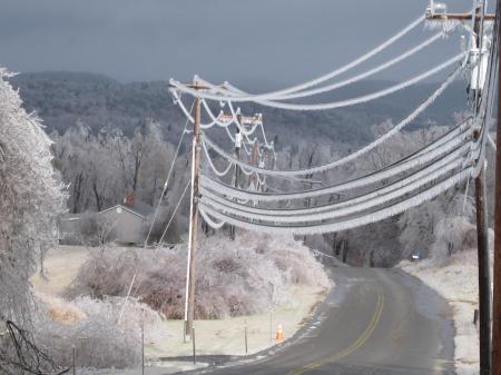 Icy Power Lines
