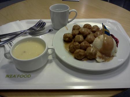 IKEA meatball meal