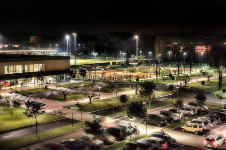 Illuminated City at Night