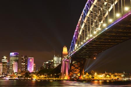 Illuminated City at Night