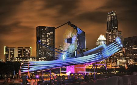 Illuminated City at Night