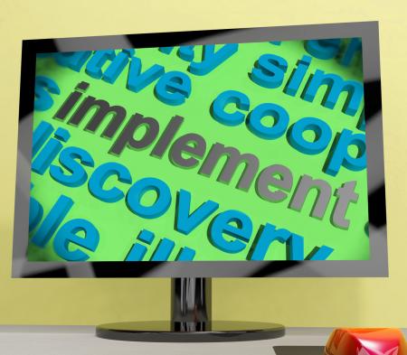 Implement Word Screen Means Execute Or Put Into Practice
