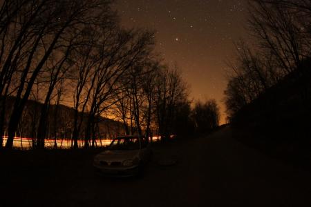 In the dark near Esztergom