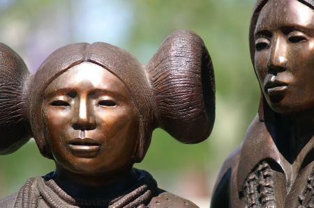 Inca bronze statues
