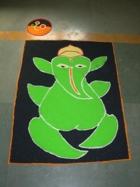 Indian rangoli diwali