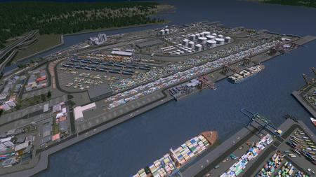 Industrial harbor