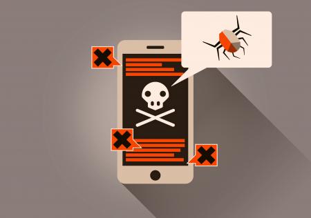 Infected Smartphone - On-Line Security Threat