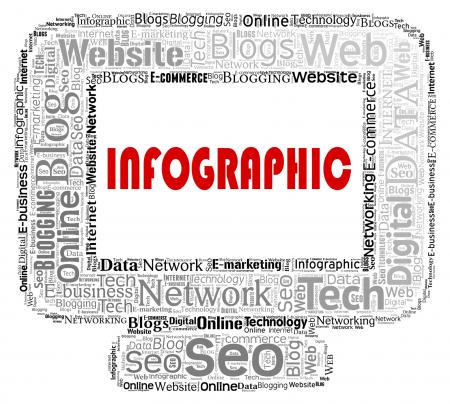 Infographic Computer Indicates Infographics Online And Statistics