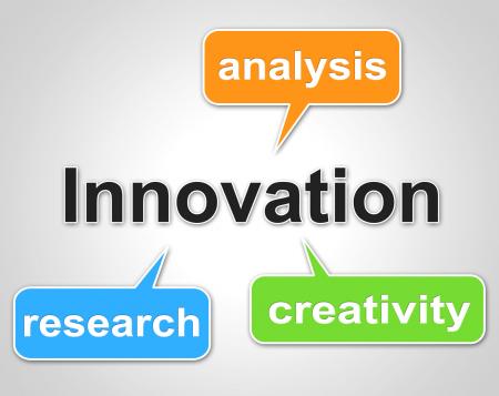 Innovation Words Shows Investigate Researcher And Investigation