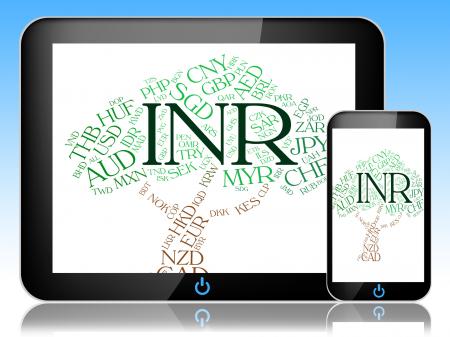 Inr Currency Means Worldwide Trading And Exchange