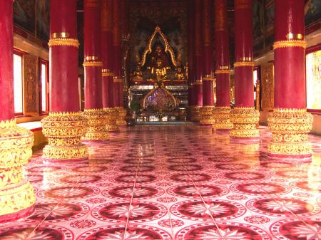 Inside a Thai Buddhist Temple