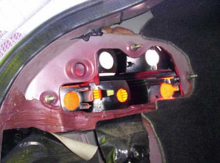 Inside the Tail light