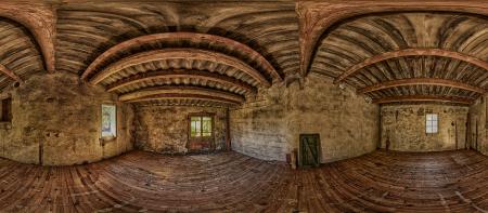 Interior View of Wooden House