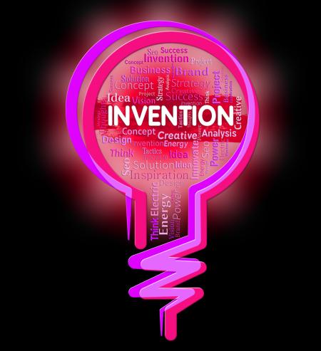 Invention Lightbulb Means Creativity Ideas And Innovation