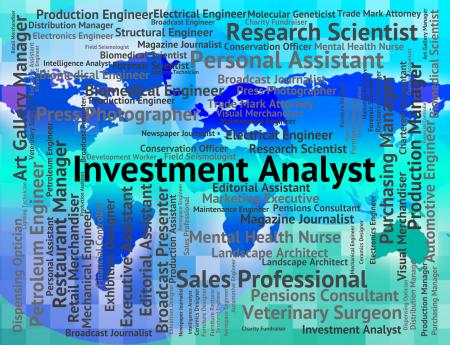 Investment Analyst Represents Career Invested And Occupation