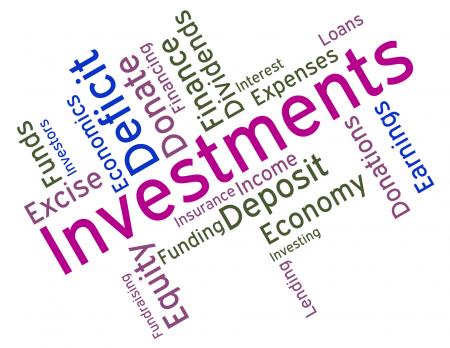 Investments Word Indicates Roi Stock And Wordcloud