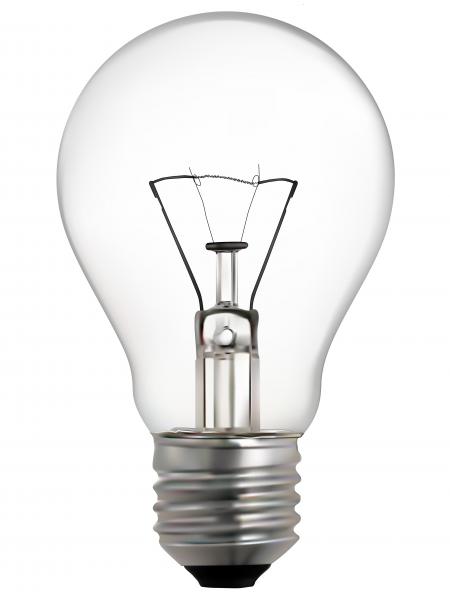 Isolated Light Bulb