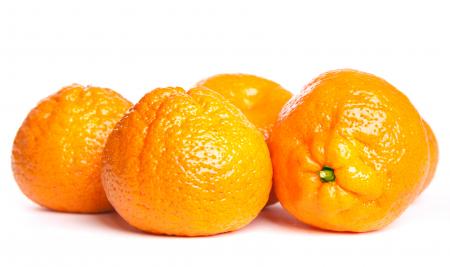 isolated tangerine