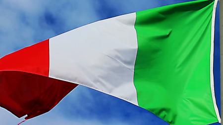 Italian Flag Waving