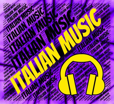 Italian Music Indicates Sound Track And Audio