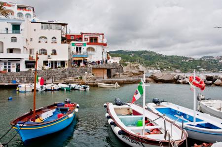 ITALY, Ischia island, S.Angelo, fisherme