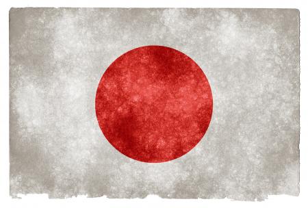 Japan Grunge Flag