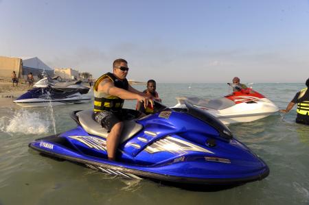 Jetskiing in the Sea