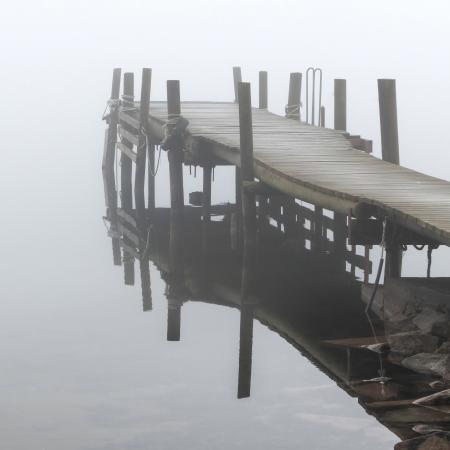 Jetty in fog at Holländaröd 4