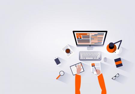 Job Hunter at the Desk