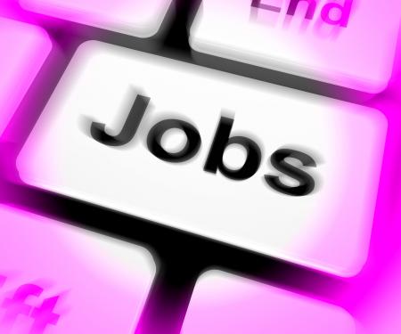 Jobs Keyboard Shows Hiring Recruitment Online Hire Job