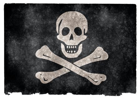 Jolly Roger Grunge Flag