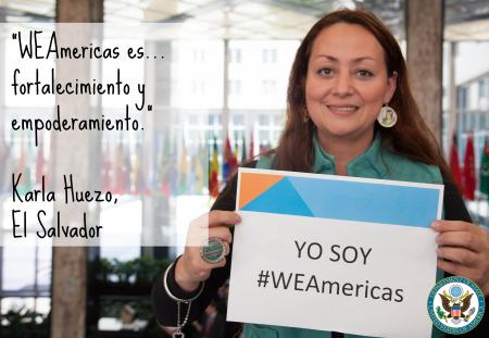 Karla, WEAmericas participant from El Salvador