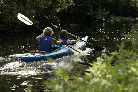 Kayaking in the River