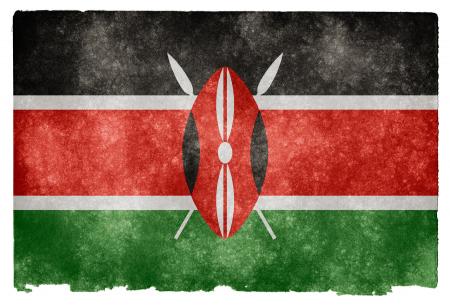 Kenya Grunge Flag